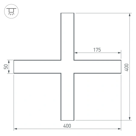 Крестовина SL-LINE-5035 (Arlight, Металл)