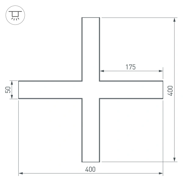Крестовина SL-LINE-5035 (Arlight, Металл)