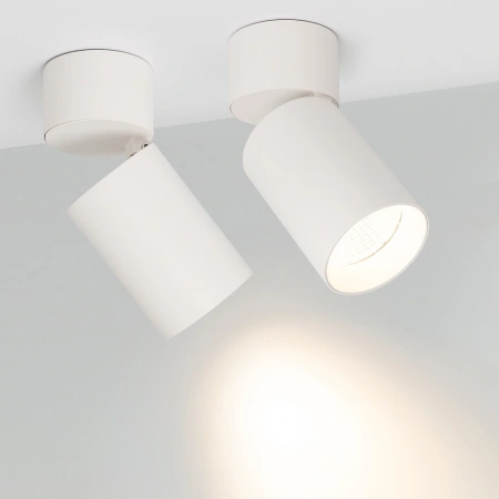 Светильник SP-POLO-SURFACE-FLAP-R85-15W Warm3000 (WH-WH, 40 deg) (Arlight, IP20 Металл, 3 года)