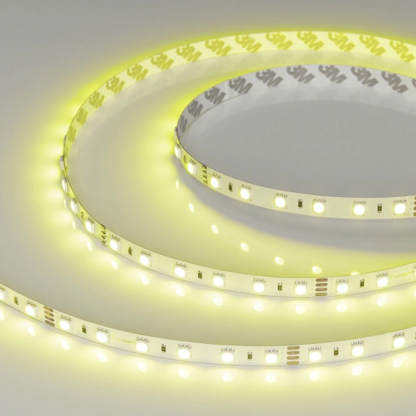 Светодиодная Лента RT-B60-10mm 24V RGB (14.4 W/m, IP20, 5060, 50m) (Arlight, Открытый)