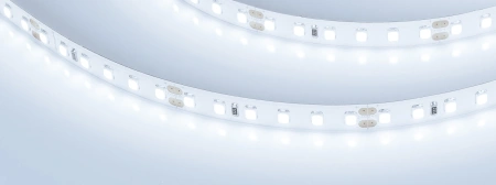 Светодиодная Лента RT-A120-8mm 24V Cool 8K (14.4 W/m, IP20, 2835, 5m) (Arlight, Открытый)