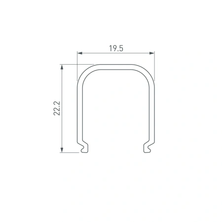 Экран ARH-WIDE-(B)-H20-2000 RRC Frost-PM (Arlight, Пластик)