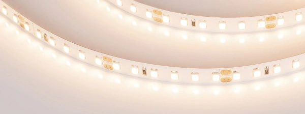 Светодиодная лента Лента RT-A120-8mm 24V Warm3000 CRI98 (14.4 W/m, IP20, 2835, 5m) (Arlight, Открытый)