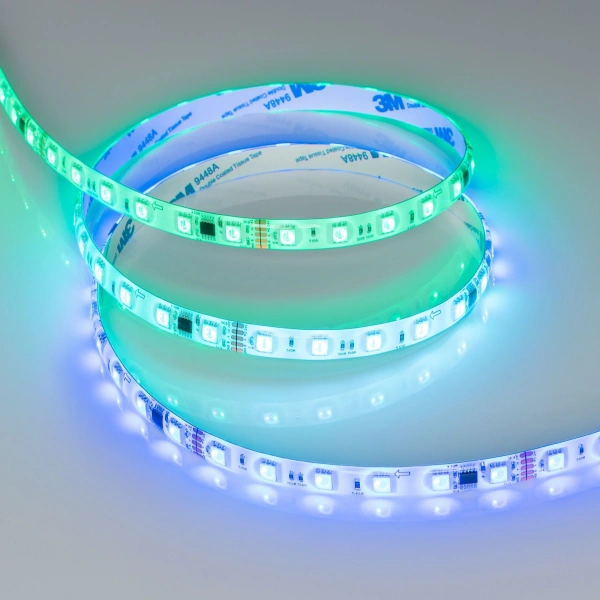 Светодиодная Лента герметичная DMX-SE-B60-10mm 24V RGB-PX6 (14 W/m, IP65, 5060, 5m) (Arlight, -)