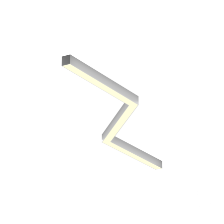 Светильник ЗигЗаг S50 (RAL9003 4x651mm-135 LT70 — 4K 54W)