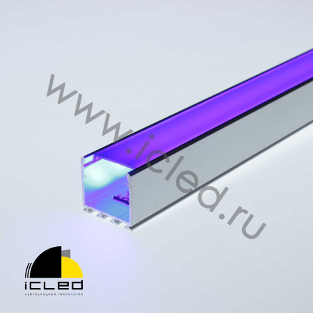 Алюминиевый профиль 316Black (2000х26х25мм с черным рассеивателем)