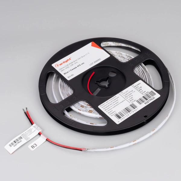 Светодиодная Лента COB-X544-8mm 24V Blue (11.5 W/m, IP20, CSP, 5m) (Arlight, -)