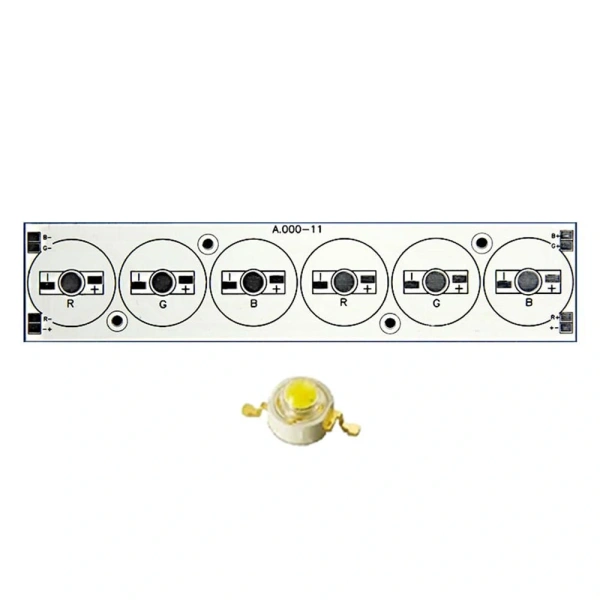 Плата 156x34-6E 2R-2G-2B Emitter (6x, 000-11)