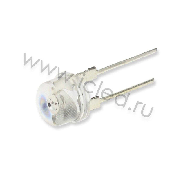 Светодиод ICL-8mm LE38 (white, 30lm, 90deg., clear)