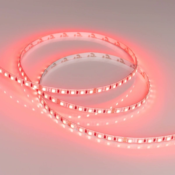 Светодиодная Лента RT-G120-5mm 24V RGB (7.5 W/m, IP20, 3838, 5m) (Arlight, узкая)