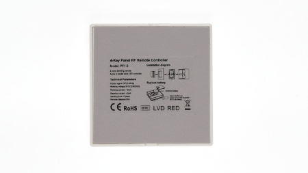 Панель PF1-2 White IC27 (DIM, 2 zone, RF 2.4GHz, 3VDC(CR2032))