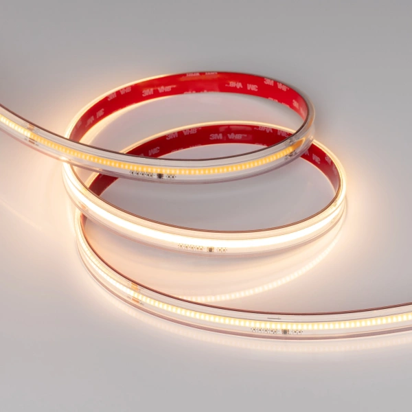 Светодиодная Лента герметичная SPI-COB-PS-X378-14mm 24V Warm2700-PX63-BPT (7 W/m, IP67, 5m) (Arlight, бегущий огонь)