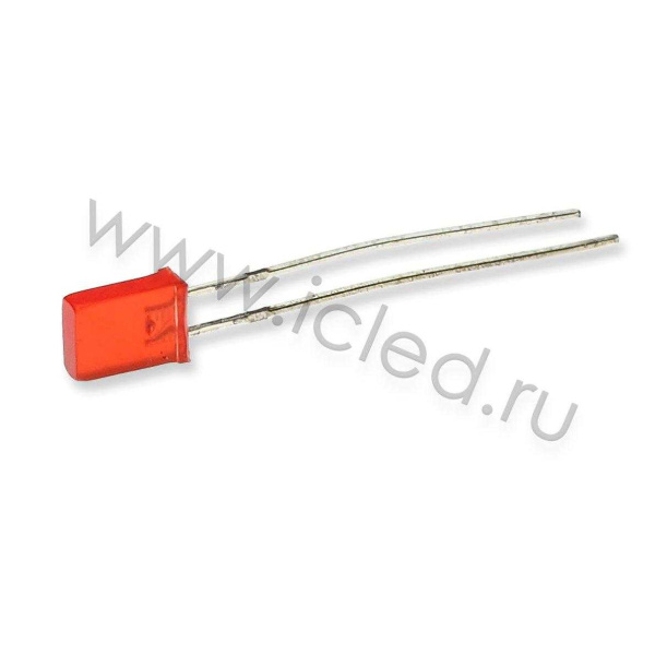 Светодиод ICL-2х5х7mm LE78 (red, 200-400mcd, diffuse)
