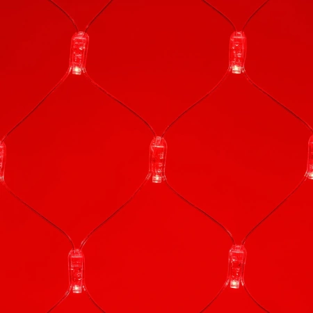 Светодиодная гирлянда ARD-NETLIGHT-CLASSIC-2000x1500-CLEAR-288LED Red (230V, 18W) (Ardecoled, IP65)