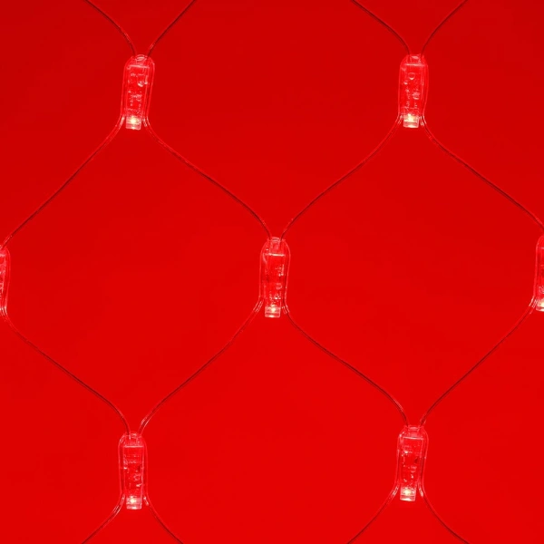 Светодиодная гирлянда ARD-NETLIGHT-CLASSIC-2000x1500-CLEAR-288LED Red (230V, 18W) (Ardecoled, IP65)