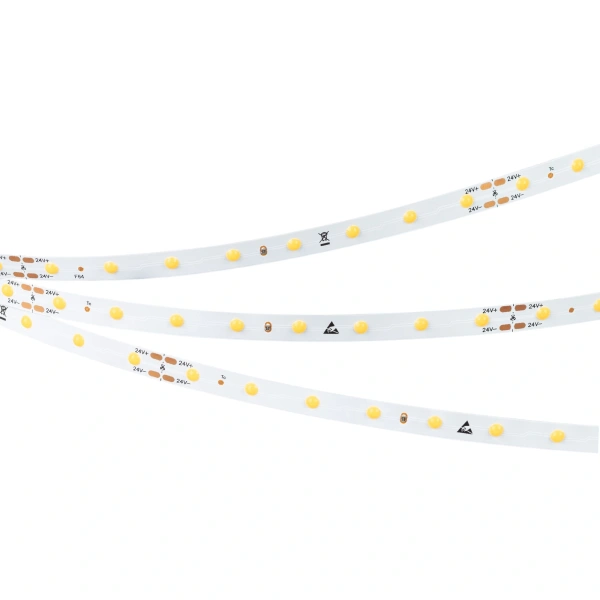 Светодиодная Лента COB-X64-8mm 24V Warm3000 (4.8 W/m, IP20, DOT, 5m) (Arlight, Открытый)