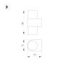 Светильник SP-SPICY-WALL-TWIN-S180x72-2x6W Warm3000 (GD, 40 deg) (Arlight, IP20 Металл, 3 года)