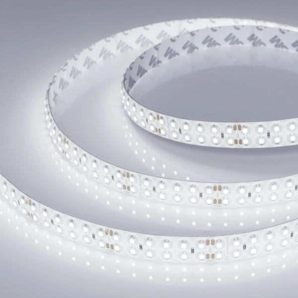 Светодиодная Лента RTW 2-5000SE 24V White 2x2 (3528, 1200 LED, LUX) (Arlight, 19.2 Вт/м, IP65)