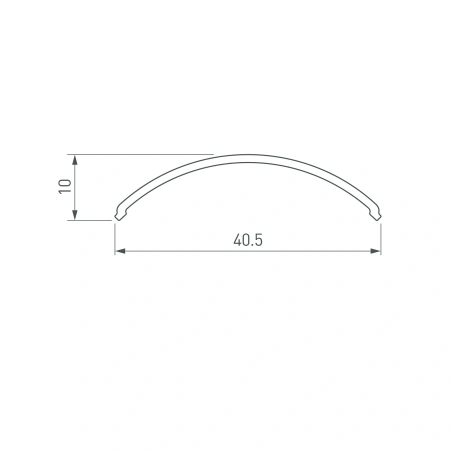 Экран ARH-KANT-H30-2000 Round Opal (Arlight, Пластик)