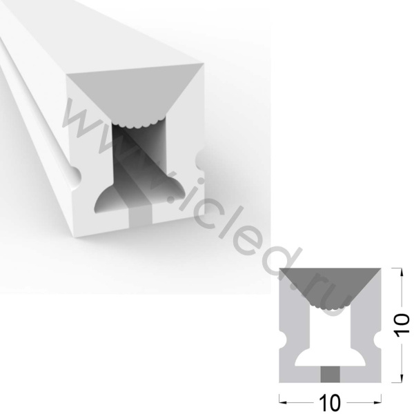 Cиликоновая оболочка T1010 S4 (10*10mm, pcb 6mm)