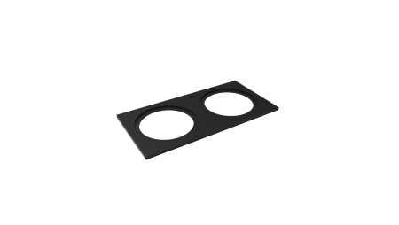 Рамка двойная для MINI COMBO, квадратная, черная