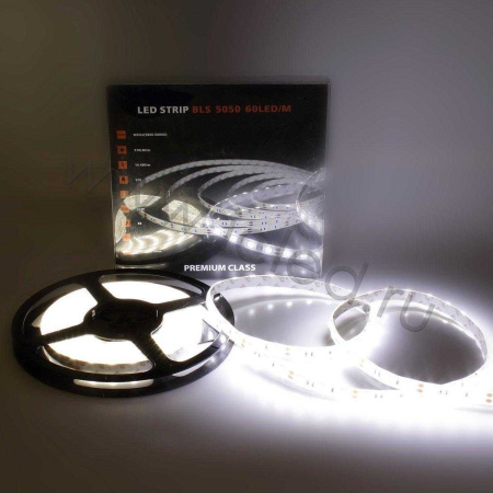 Светодиодная лента Class Premium, 5050, 60 led/m, White, 12V, IP65, А22