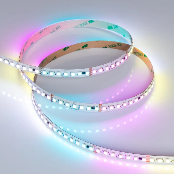 Светодиодная Лента SPI-F140-10mm 24V RGB-PX7-BPT (22 W/m, IP20, 3535, 5m) (Arlight, бегущий огонь)