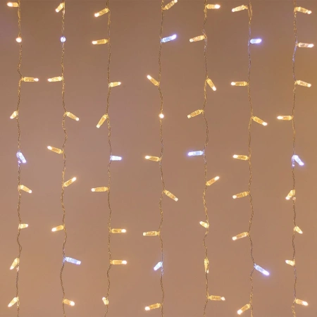Светодиодная гирлянда ARD-CURTAIN-CLASSIC-2000x3000-CLEAR-760LED-BLINK Warm-White (230V, 60W) (Ardecoled, IP65)