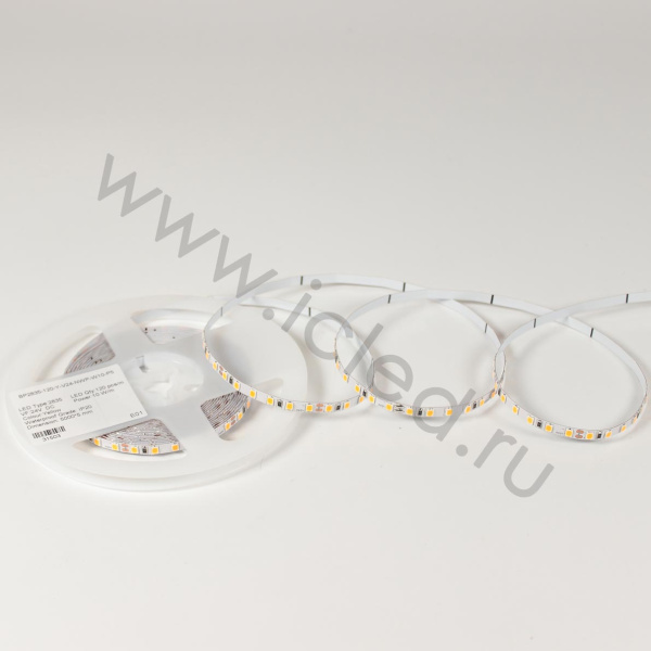 Светодиодная лента Standart Pro class, 2835, 120 led/m, 5mm, без скотча, yellow, 24V, IP20, SL7