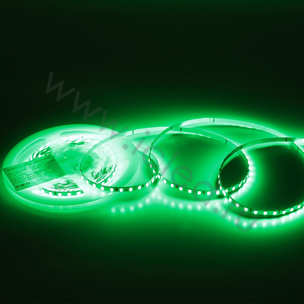 Светодиодная лента Standart Pro class, 2835, 120 led/m, 5mm, без скотча, green, 24V, IP20, SL6