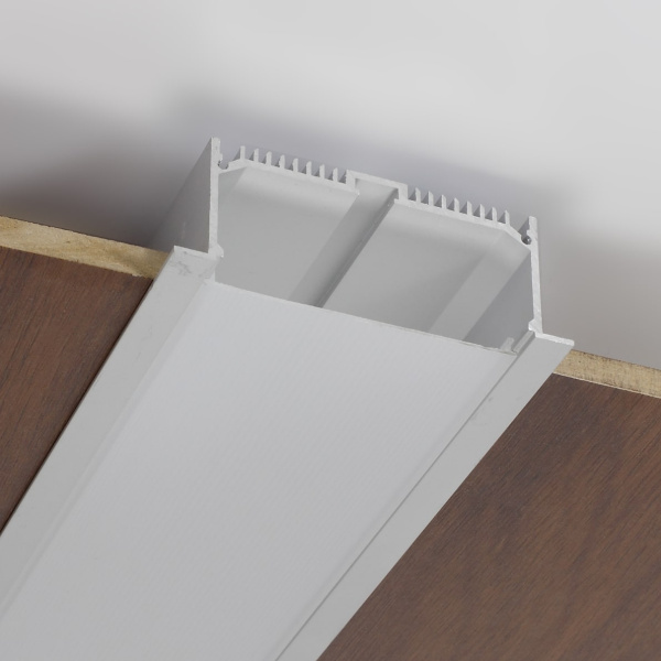 Алюминиевый профиль врезной CX-A047-R1 200 (2000x90/75x32мм с рассеивателем)