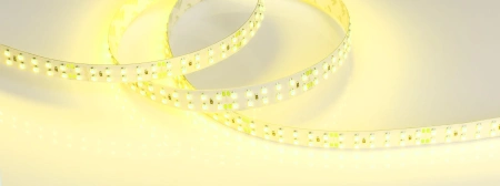 Светодиодная Лента RT 2-5000 24V Yellow 2x2 (3528, 1200 LED, LUX) (Arlight, 19.2 Вт/м, IP20)