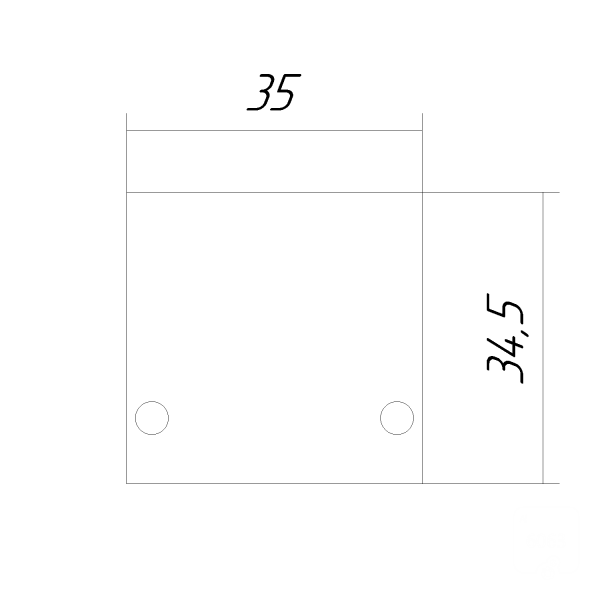 Заглушки для профиля LINE 3535 ral9003
