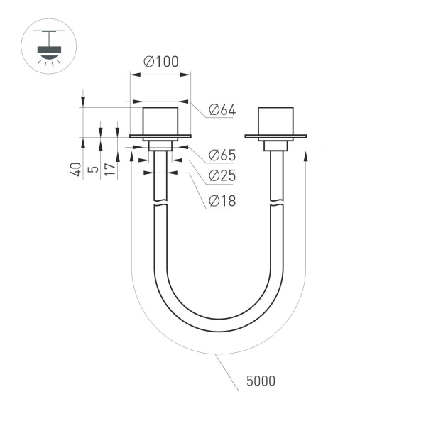 Светильник SP-TROPIC-BUILT-TRIMLESS-R18-L5000-58W Warm3000 (BK, 360 deg, 230V) (Arlight, IP20 Пластик, 3 года)