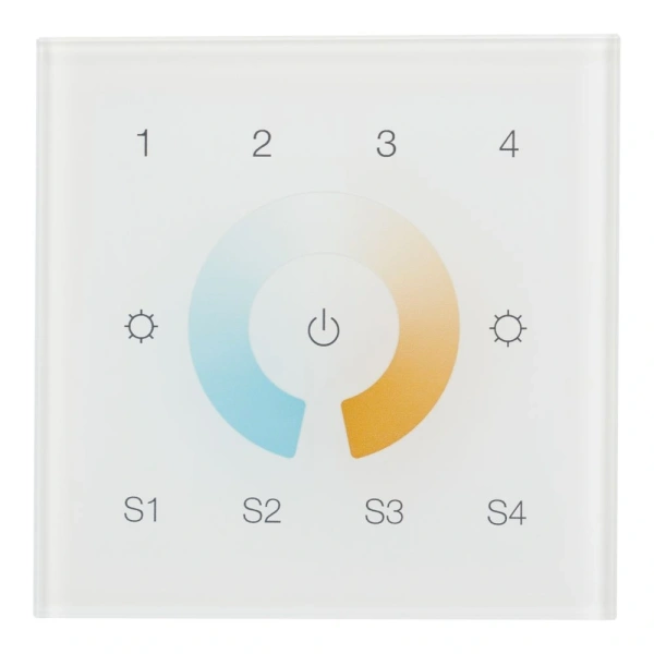 INTELLIGENT ARLIGHT Сенсорная панель DALI-901-11-4G-4SC-MIX-DT8-IN White (BUS/230V) (IARL, IP20 Пластик, 3 года)