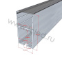 Алюминиевый профиль 202 (2000х35,3х67мм с рассеивателем)