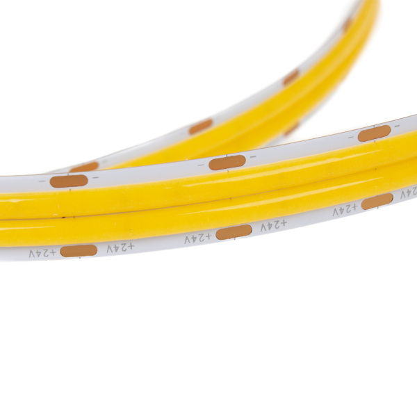 Светодиодная лента COB, 600 chip/m, дневная 4000К, 24V, 24W/m, CRI>90, P12, IP20, A252