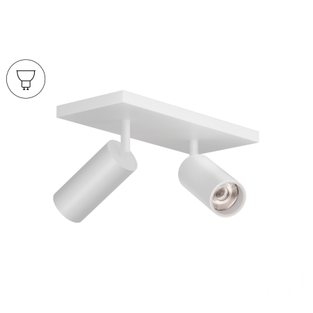 Накладной светильник Trunk Duo (RAL9003 D55 — GU10)