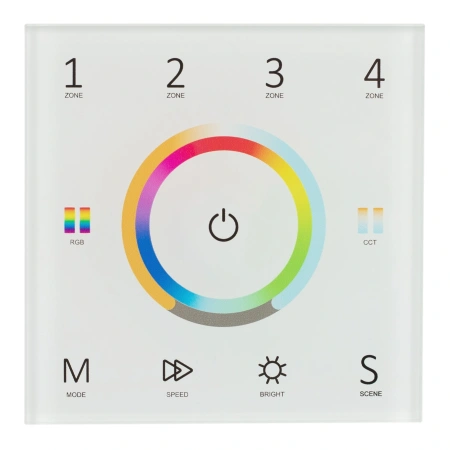 Панель Sens SMART-P67-MULTI White (230V, 4 зоны, 2.4G) (Arlight, IP20 Пластик, 5 лет)