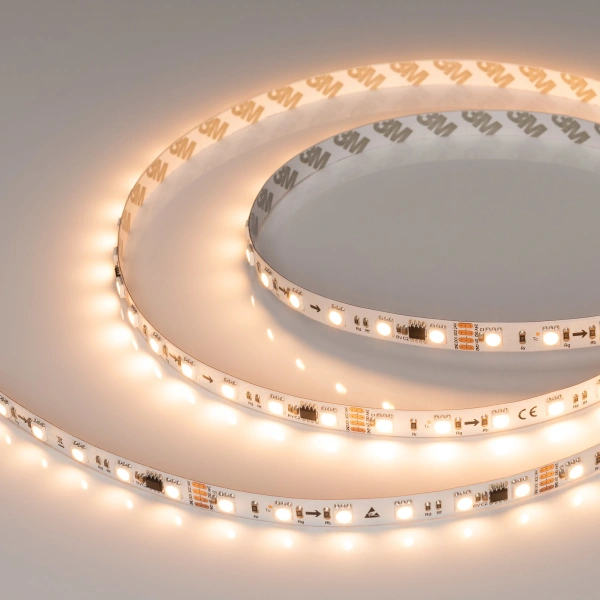 Светодиодная Лента SPI-B60-10mm 24V Warm2700-PX6-RAM (15 W/m, IP20, 5060, 5m) (Arlight, бегущий огонь)