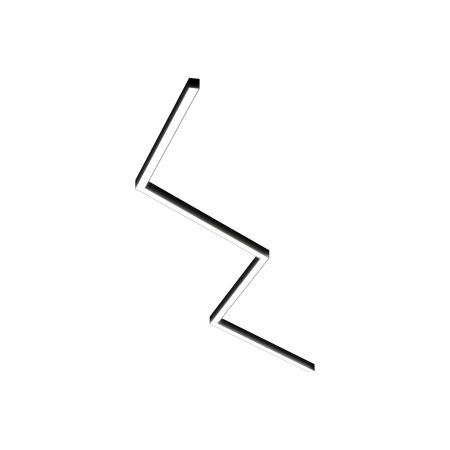 Светильник ЗигЗаг S50 (RAL9003 4x651mm-135 LT70 — 4K 54W)