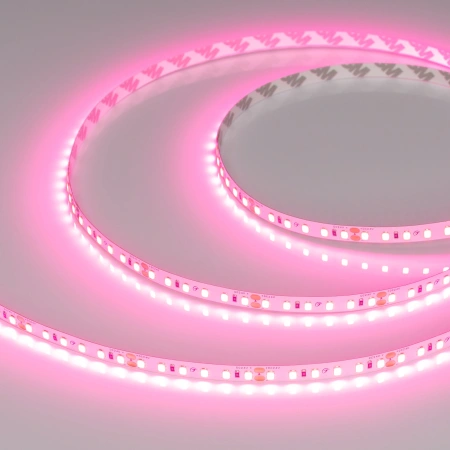 Светодиодная Лента RT-A120-8mm 24V Pink (9.6 W/m, IP20, 2835, 5m) (Arlight, -)