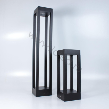 Уличный светильник столбик JH-BD-B18 DHL38 (220V, 7W, черный корпус, 600mm, IP65, warm white)