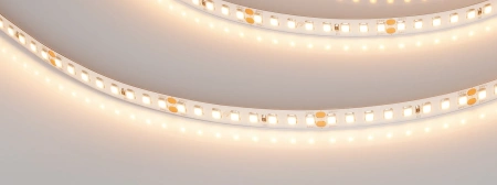 Светодиодная Лента RT-A160-8mm 24V Warm2700 (12 W/m, IP20, 2835, 50m) (Arlight, высок.эфф.150 лм/Вт)
