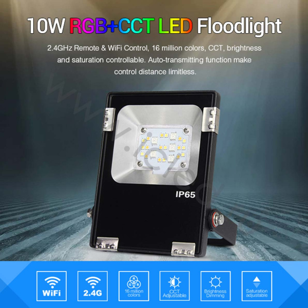 Прожектор Mi-Light FUTT05 V202 (220V, 10W, RGB+CCT, IP65)