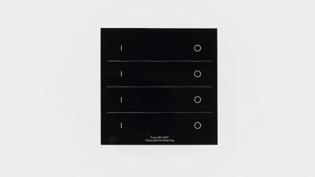 Сенсорная панель T16 Black IC22 (220V, DIM, 4 zone, DMX512, RF 2.4GHz)