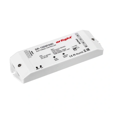 Контроллер SR-1009FA WiFi (12-36V, 240-720W) (Arlight, IP20 Пластик, 3 года)