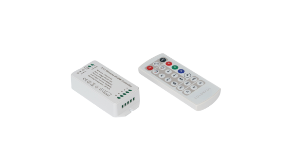 Контроллер RGBW, 2.4G с пультом, 21 кноп., DC12/24V, <16A(MAX)