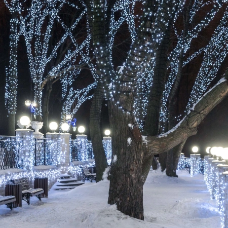 Светодиодная гирлянда ARD-STRING-PRO-10000-GREEN-100LED-FLASH WHITE (230V, 7W) (Ardecoled, IP65)