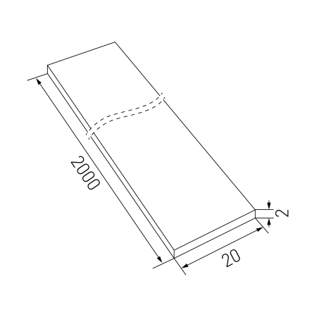 Алюминиевая анодированная полоса SWG PRO